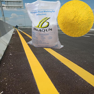 কেনা ট্র্যাফিক লাইন মার্কিংয়ের জন্য ১৮০°C থেকে ২০০°C হিটিং টেম্পারেচার সহ সাদা টেকসই ওয়েদার রেজিস্ট্যান্ট থার্মোপ্লাস্টিক রোড মার্কিং পেইন্ট অনলাইনে উৎপাদন