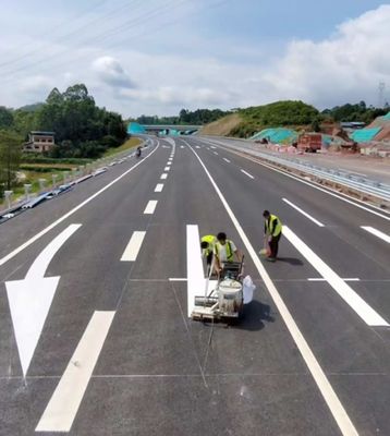 গরম গলিত থার্মোপ্লাস্টিক রোড মার্কিং পেইন্ট হলুদ রঙ মসৃণ এবং প্রবাহ