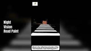 থার্মোপ্লাস্টিক রোড মার্কিং পেইন্টের প্রতিফলিত নীতি কী?